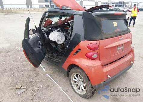 2008 Smart Fortwo Passion z USA, uszkodzony, nr VIN WMEEK31X38K155513